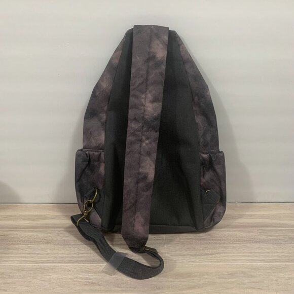 Thirty One Gray Light Pink Strokes Sling Backpack - Picture 4 of 10